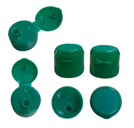 28mm PET FOLYOLU YEŞİL  KAPAK ( SHORT-NECK)